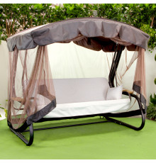 Садова гойдалка GreenGard Домініка Solo, коричнево-бежева