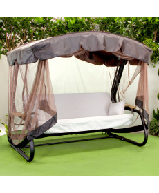 Садова гойдалка GreenGard 048 Домініка Solo, коричнево-бежева