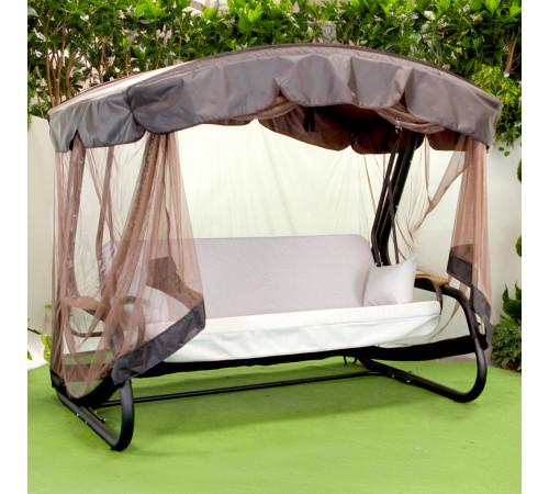 Садова гойдалка GreenGard 048 Домініка Solo, коричнево-бежева