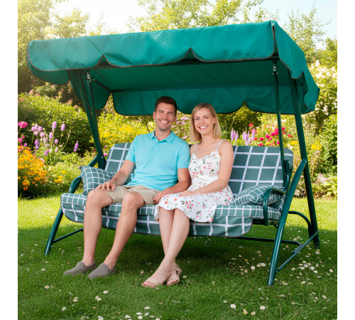 Садова гойдалка GreenGard Елегія, зелена