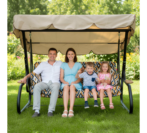 Садова гойдалка GreenGard Лате, бежева