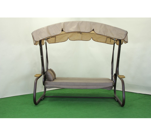 Садова гойдалка GreenGard Камалія Solo, коричнево-бежева