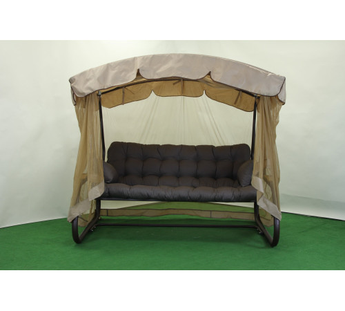 Садова гойдалка GreenGard Камалія Air, коричнево-бежева