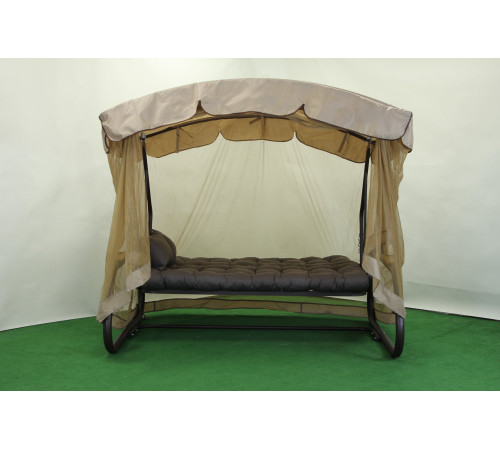 Садова гойдалка GreenGard Камалія Air, коричнево-бежева