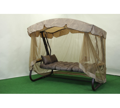 Садова гойдалка GreenGard Камалія, коричнево-бежева