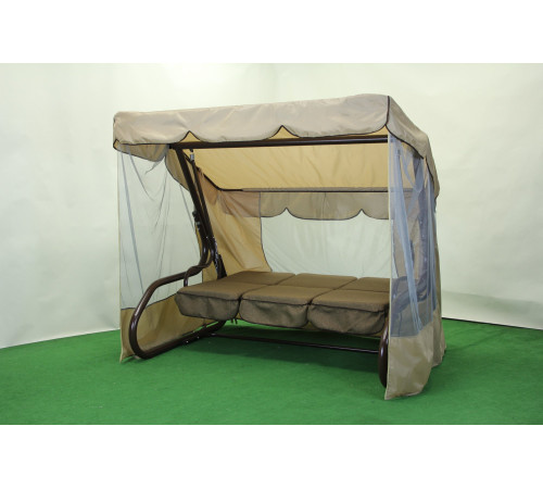 Садова гойдалка GreenGard Брауні, коричнево-бежева