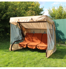 Садова гойдалка GreenGard Брауні, коричнево-бежева