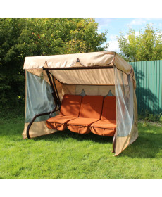 Садова гойдалка GreenGard Брауні, коричнево-бежева