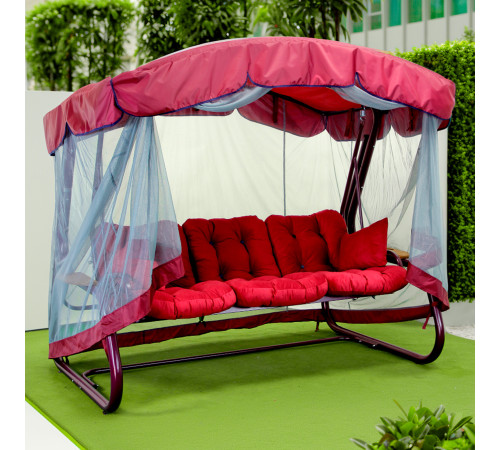 Садова гойдалка GreenGard Марсала, бордова