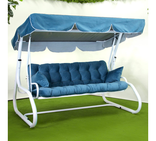 Садова гойдалка GreenGard Санторіні, блакитна