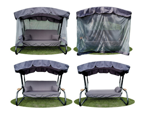 Садова гойдалка GreenGard Граф Solo, сіра