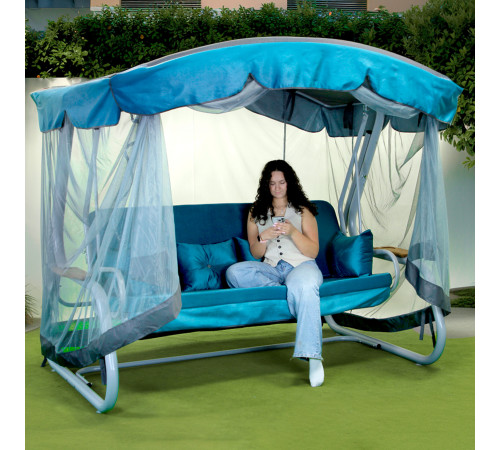 Садова гойдалка GreenGard Сивілія Solo, блакитна