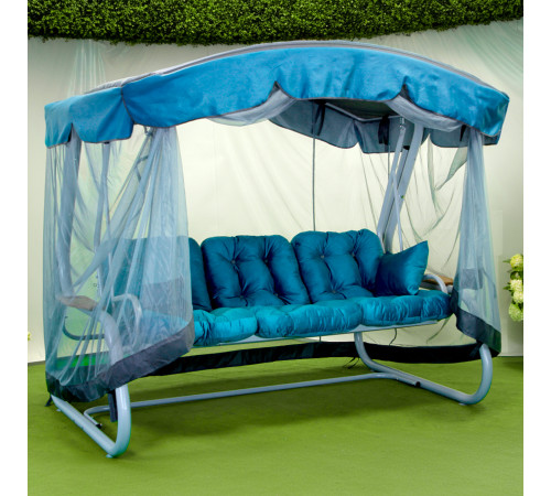 Садова гойдалка GreenGard Сивілія, блакитна