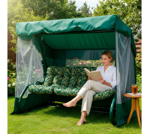 Садова гойдалка GreenGard Таїті, зелена