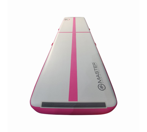 Airtrack Mata Gimnastyczna MASTER 400 x 100 x 20 cm Różowa-Szara