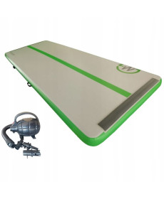 AirTrack Dmuchana Mata Gimnastyczna MASTER 400 x 150 x 20 cm Grey-Green