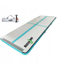 AirTrack Dmuchana Mata Gimnastyczna MASTER S-Pro 400 x 150 x 10 cm Grey-Teal