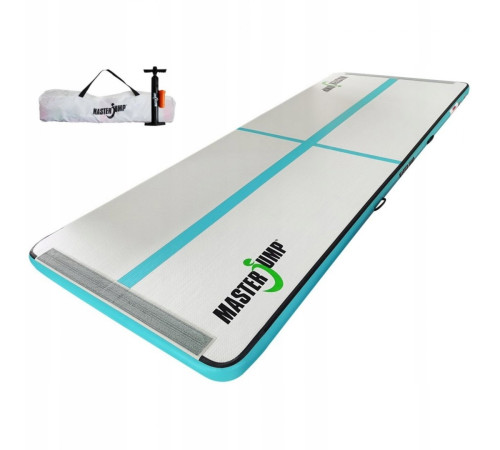 AirTrack Dmuchana Mata Gimnastyczna MASTER S-Pro 400 x 150 x 10 cm Grey-Teal
