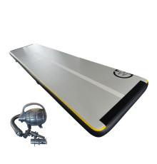 Мат гімнастичний надувний MASTER 600 x 150 x 20 см, сіро-синій