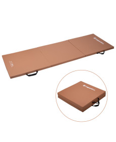 Мат гімнастичний inSPORTline Trifold, 195 x 90 x 5 см, коричневий