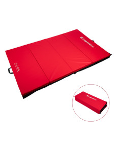 Мат гімнастичний inSPORTline Kvadfold, 200 x 120 x 5 см, червоний