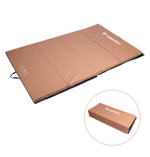 Мат гімнастичний inSPORTline Kvadfold, 200 x 120 x 5 см, коричневий