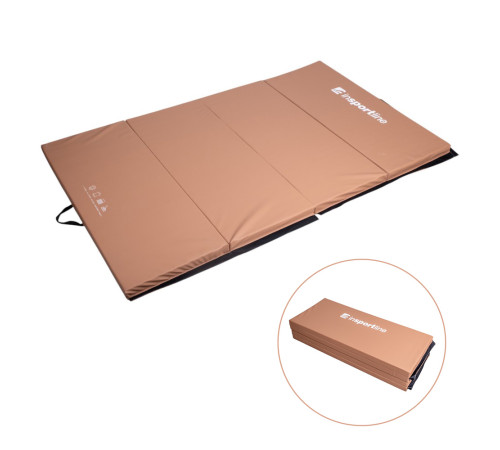 Мат гімнастичний inSPORTline Kvadfold, 200 x 120 x 5 см, коричневий