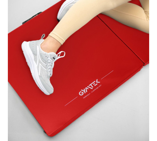 Мат гімнастичний твердий Gymtek 5см червоний