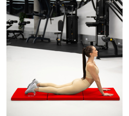 Мат гімнастичний твердий Gymtek 5см червоний