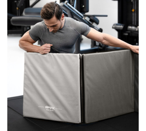 Мат гімнастичний Gymtek 5 см сірий