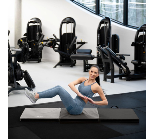 Мат гімнастичний Gymtek 5 см сірий