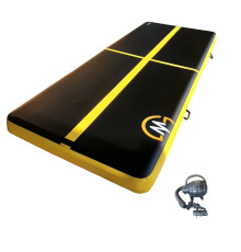 Мат гімнастичний MASTER 400 x 150 x 20 см, чорно-жовта