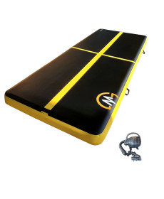 Мат гімнастичний MASTER 400 x 150 x 20 см, чорно-жовта