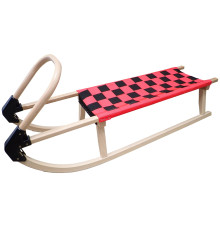 Sanki Drewniane Klasyczne Solidne dla Dzieci Dziecięce KUBISPORT 110 cm