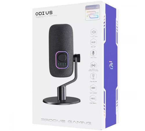 Мікрофон ігровий дротовий Proove Gaming Odius чорний