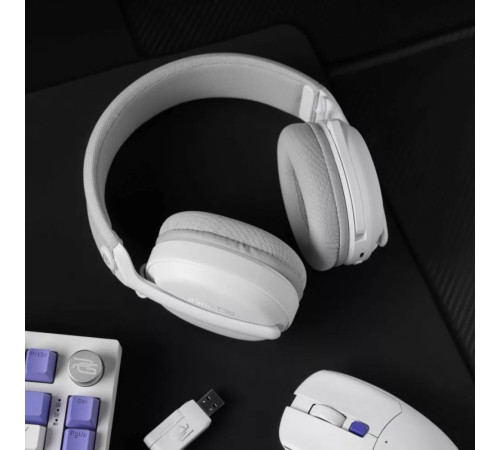 Навушникик ігрові бездротові Proove Gaming Glimmer APP біло-фіолетові