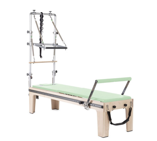 Реформер Elina Pilates Master Instructor Physio з вежею, зелений