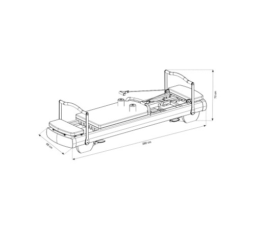 NOHRD Coreformer pilates reformer Cherry