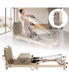 Pilates Reformer inSPORTline Comfolder EVO, бежевий
