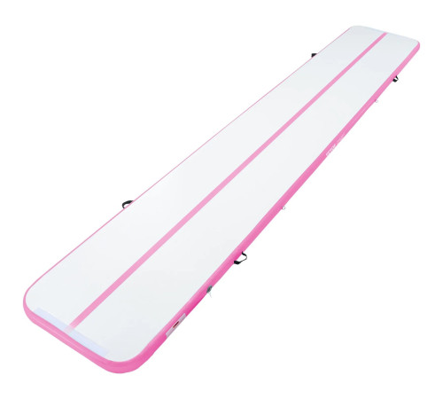 Надувний килимок VEVOR 598 x 101 x 10 см, біло-рожевий