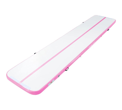 Килимок надувний VEVOR 498 x 101 x 10 см, біло-рожевий