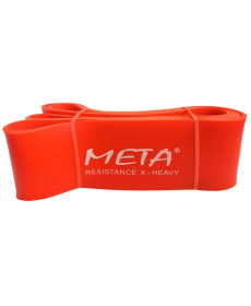 Гумка-петля силова Meta Elastic power band x-heavy 8,3 х 208 см, оранжева