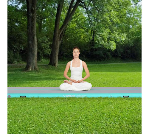 Килимок надувний VEVOR, біло-голубий