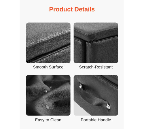 Ящик для пілатесу VEVOR 62,5 х 43,5 х 24 см, чорний