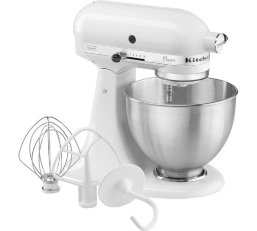 Планетарний міксер з відкидним блоком KitchenAid CLASSIC 5K45SSEWH 4,3 л