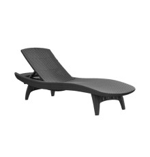 Шезлонг Keter Pacific, 197 х 75 х 40 см - графіт