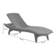 Шезлонг Keter Pacific, 197 х 75 х 40 см - графіт