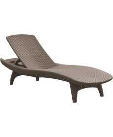  Шезлонг Keter Pacific, 197 х 75 х 40 см - капучино