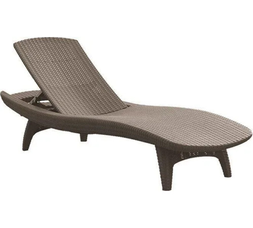 Шезлонг Keter Pacific, 197 х 75 х 40 см - капучино