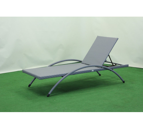 Шезлонг Greengard Барнео 200 х 78 х 42 см - сірий